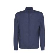 Blauwe Sweaters voor Heren Canali , Blue , Heren