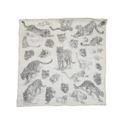 Pre-owned Silk scarves Hermès Vintage , White , Dames