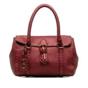 Pre-owned Leather handbags Fendi Vintage , Red , Dames