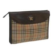 Pre-owned Canvas clutches Burberry Vintage , Multicolor , Dames