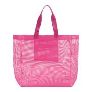 Stijlvolle Tote Tas met Ritssluiting Emporio Armani EA7 , Pink , Dames