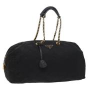 Pre-owned Nylon travel-bags Prada Vintage , Black , Dames