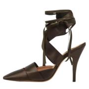 Pre-owned Satin sandals Marni Pre-owned , Brown , Dames