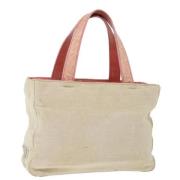 Pre-owned Canvas handbags Prada Vintage , Beige , Dames