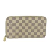 Pre-owned Canvas wallets Louis Vuitton Vintage , White , Dames