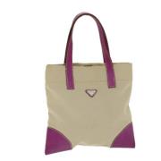 Pre-owned Canvas totes Prada Vintage , Beige , Dames