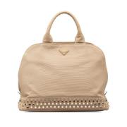 Pre-owned Canvas totes Prada Vintage , Beige , Dames