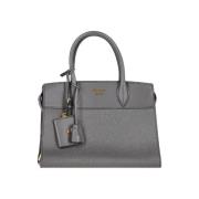 Pre-owned Leather prada-bags Prada Vintage , Gray , Dames