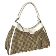 Pre-owned Canvas gucci-bags Gucci Vintage , Beige , Dames