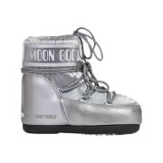 Dames Sneeuwlaarzen Stijlvol Grijs/Zilver Moon Boot , Gray , Dames