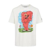 T-shirt met cartoon graphics Iceberg , Beige , Heren