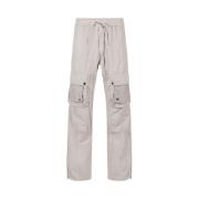 Cargo broek met logo Iceberg , Gray , Heren