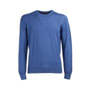 Lichtblauwe Crew Neck Sweater Vengera , Blue , Heren