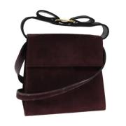 Pre-owned Suede shoulder-bags Salvatore Ferragamo Pre-owned , Red , Da...