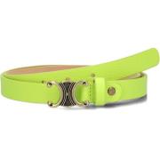 Limoengroene leren riem Eline Notre-v , Green , Dames