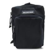 Pre-owned Canvas shoulder-bags Balenciaga Vintage , Black , Dames