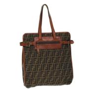 Pre-owned Canvas fendi-bags Fendi Vintage , Brown , Dames