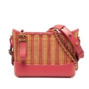 Pre-owned Leather chanel-bags Chanel Vintage , Pink , Dames