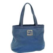 Pre-owned Leather fendi-bags Fendi Vintage , Blue , Dames