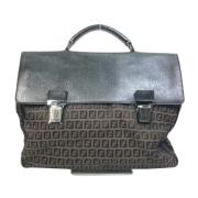 Pre-owned Canvas fendi-bags Fendi Vintage , Brown , Heren