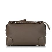 Pre-owned Leather handbags Fendi Vintage , Gray , Dames