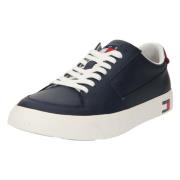 Vulcanized leren sneakers Tommy Hilfiger , Black , Heren