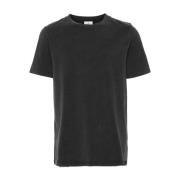 Grijze Katoenen T-shirt met Geborduurd Logo Courrèges , Gray , Heren