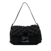 Pre-owned Wool handbags Fendi Vintage , Black , Dames