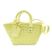 Pre-owned Leather totes Balenciaga Vintage , Yellow , Dames