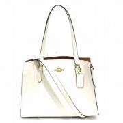 Pre-owned Leather totes Coach Pre-owned , White , Dames