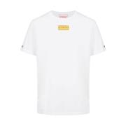 Katoenen Jersey Korte Mouw T-shirt Iceberg , White , Heren