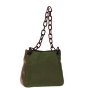 Pre-owned Nylon prada-bags Prada Vintage , Green , Dames