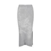 Slangeneffect Wollen Rok Iceberg , Gray , Dames