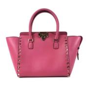 Pre-owned Leather totes Valentino Vintage , Pink , Dames