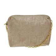 Pre-owned Canvas fendi-bags Fendi Vintage , Beige , Dames