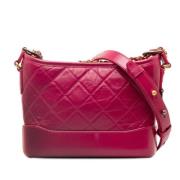 Pre-owned Leather chanel-bags Chanel Vintage , Pink , Dames