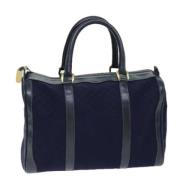 Pre-owned Canvas travel-bags Gucci Vintage , Blue , Dames