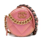 Pre-owned Leather chanel-bags Chanel Vintage , Pink , Dames