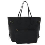 Pre-owned Leather totes Louis Vuitton Vintage , Black , Dames