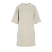 Wabi Oversize Jurk Ivory Bitte Kai Rand , Beige , Dames