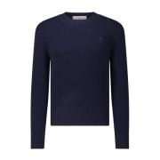 Kasjmier Wolmix Sweater Ami Paris , Blue , Heren