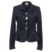 Pre-owned Cotton outerwear Burberry Vintage , Blue , Dames