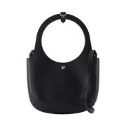 Leather handbags Courrèges , Black , Dames