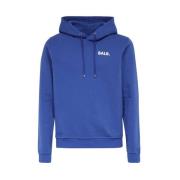 Geribbelde Hoodie met Logo Print Balr. , Blue , Heren