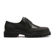 Klassieke zwarte suède heren derby schoenen Kazar , Black , Heren