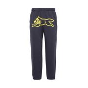 Logo Detail Katoenen Track-Pants Icecream , Blue , Heren