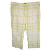 Pre-owned Cotton bottoms Burberry Vintage , White , Dames