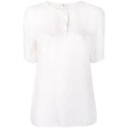 Pre-owned Silk tops Valentino Vintage , White , Dames