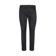 Klassieke Wollen Broek Dondup , Blue , Heren