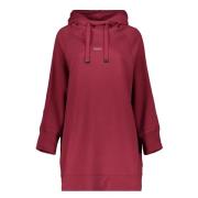 Oversized Katoenen Hoodie Dondup , Red , Dames